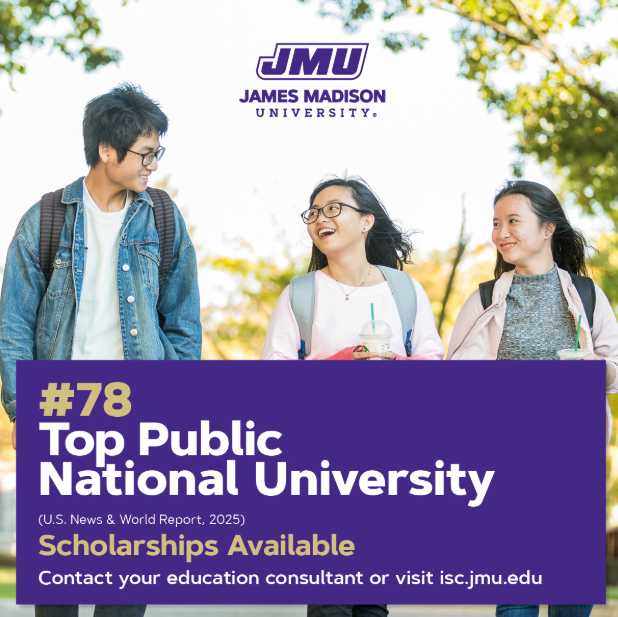 James Madison University cung cấp đa dạng chương trình đào tạo chất lượng cao