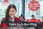 Học bổng Trung Học Canada năm 2022 – 2023