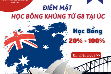 Điểm danh học bổng khủng từ G8 tại Úc