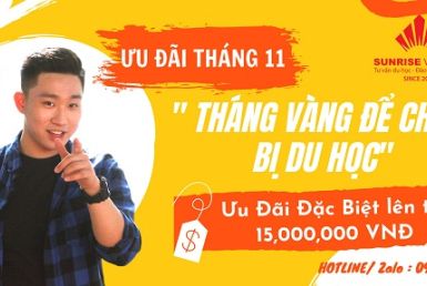 Ưu đãi tháng 11 - Tháng Vàng chuẩn bị Du học